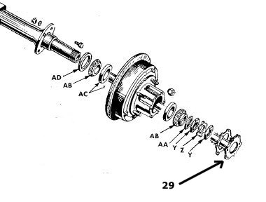 thumbnail image 2 of NOS Right Hand Rear Axle Shaft (Short) For Jeep MB, GPW, G503 – Willys/Ford Military 2 of 3